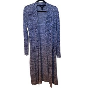 White House Black Market Gray Duster Sweater